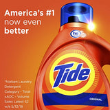 Tide Laundry Detergent Liquid, Original Scent, HE Turbo Clean, 64 Loads
