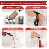 Wine Bottle Opener Rabbit Corkscrew Set-[2020 Upgraded] Demenades Wine Opener Kit