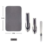 Nail Clippers 3 PCS - No Splash Nail Clippers with Nail File, Bionics Design Fingernail&Toenail Clippers Set for Men and Women, Kids and Seniors(Small and Big) (Black 3PCS)