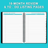 2021-2022 Monthly Planner - 18-Month Planner with Tabs & Pocket,