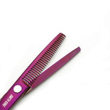 6.0 Inches Hair Cutting Scissors Set with Combs Lether Scissors Case,Hair cutting shears Hair Thinning shears For Personal and Professional (Voilet)
