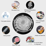 longzon Silicone Stretch Lids 14 Pack Include 2Pcs XXL Size up to 9.8'' Diameter