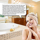Dry Brushing Body Brush, POPCHOSE Natural Bristle Dry Skin Exfoliating Brush Body