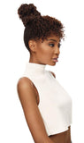 Outre Synthetic Bang x Bun Quick Curly Bun - TAMARA - 1B