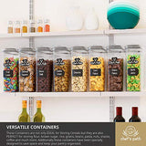 Cereal Container Storage Set - Airtight Food Storage Containers, Kitchen & Pantry