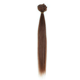 22" / 22 inch 100% Remy Human Hair Extensions Clip in #4 Medium Brown Grade 7A Quality Full Head 8pcs 18clips Long Soft Silky Straight for Women Fashion 110g