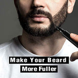 Beard Pencil Filler For Men,4 Tip Beard Filler Pen Kit Beard Pen & Beard Brush Male Must