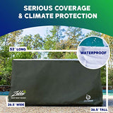 YardStash Heavy Duty Waterproof Deck Box Cover Protects from Outdoor Rain Wind