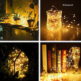 Battery Fairy Lights, 33 Ft Battery Powered String Light, 100 LED Warm White Fairy Light