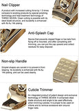 World No. 1, Three Seven 777 Travel Manicure Pedicure Grooming Kit Set - Nail Clipper. Made in Korea. Since 1975. (TS-810BG)
