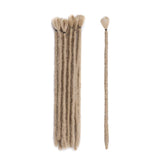 12” Dreadlock Extension For Man Handmade Synthetic Reggae Extension Twist Braiding Hairpiece For Hip-Hop Crochet Braiding Hair Heat Resistant Box Braid For Women(5strands/1pack,ash blonde)