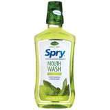 Spry Alcohol-Free Xylitol Mouthwash, Natural Herbal Mint, Healing Blend - 16 fl oz (3 Pack)