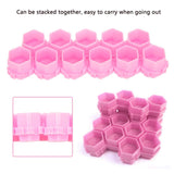 200Pcs Tattoo Ink Cups Honeycomb Shape Pigment Holder Cups Permanent Makeup Supplies Small Pigment Container Tattoo of Body Art Ink