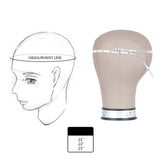L7 Mannnequin Water Repellant Canvas Cork Block Head Manequin Head for Wig Making Display Styling Head With Mount Hole (23)