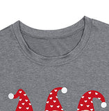 Valentine's Day Shirt for Womens Cute Gnomes T-Shirt Love Heart Printed Shirts Short