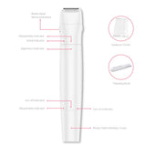 Electric Epilators Kit for Women by TOUCHBeauty, 4 in 1 Face Nose Hair Eyebrow Bikini Trimmer for Skin, Cordless with Portable Case Battery Powered