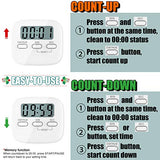 Kitchen Timer, 2 Pack Digital Kitchen Timers [ 2020 Version ] Magnetic Countdown Timer