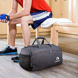 Canway Sports Gym Bag, Travel Duffel bag with Wet Pocket & Shoes Compartment