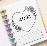 2021 Monthly Planner Calendar Refill Pages for 9 Disc Planners