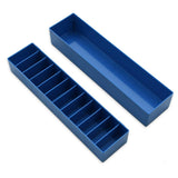 3 Pack Blue BarberMate Blade Caddy with Detachable Lid