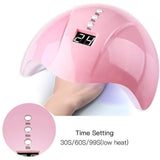 Barabum Nail Lamp,Nail Art Equipment Set,Nail Art Brush Set,Nail Polisher for Salon 1 Set Manicures Tool Nail Art Set (Pink set)