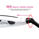 Flat Iron for Hair - Homfu Hair Straighter and Curler 2 in 1 Ceramic Tourmaline Ionic Flat Hair Iron Dual Voltage 10S Instant Heat Staighten Irons