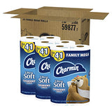 Charmin Ultra Soft Cushiony Touch Toilet Paper, 24 Family Mega Rolls = 123 Regular Rolls