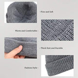 SATINIOR 4 Pieces Trawler Beanie Watch Hat Roll up Edge Skullcap Fisherman