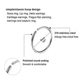 Jconly Nose Piercing Gun Kit - 2 Colors Disposable Sterile Safety Nose Piercing Gun with 22 Nose Jewelry Nose Studs Ring Hoop for Women Girls…