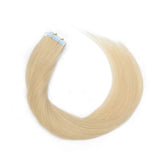 18 Inch Tape in Hair Extensions Remy Human Hair 30g 20pcs #613 Bleach Blonde Straight Hair Seamless Skin Weft Glue in Human Hairpieces with Double Sided Tape