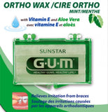 GUM Orthodontic Wax, Mint Flavor + Vitamin E - Bulk Pack (24)