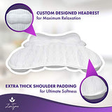 Bath Pillow Luxury Bathtub Pillow, Ergonomic Bath Pillows for Tub Neck and Back