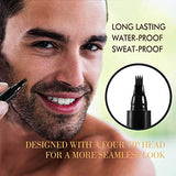 Beard Pencil Filler For Men,4 Tip Beard Filler Pen Kit Beard Pen & Beard Brush Male Must