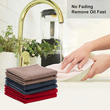 100% Cotton Kitchen Dish Cloths, 8-Pack Waffle Weave Ultra Soft Absorbent Dish Towel