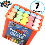 Chalk City Sidewalk Chalk, 20 Count, 7, Jumbo Chalk, Non-Toxic, Washable, Art Set