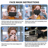 Face Masks for Protection 3-ply Colorful Disposable Safety Mask (Black)