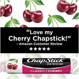 ChapStick Classic Cherry Lip Balm Tubes for Lip Care - 0.15 Oz (Pack of 12)