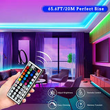 Tenmiro 65.6ft Led Strip Lights, Ultra Long RGB 5050 Color Changing LED Light Strips Kit