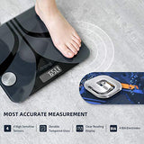 Body Fat Scale, Smart Wireless Digital Bathroom BMI Weight Scale, Body Composition
