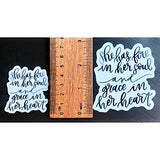 Inspirational quote stickers | Waterproof vinyl decals | Encouraging mental health self care self