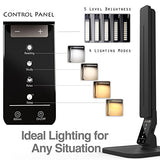 Lampat LED Desk Lamp, Dimmable LED Table Lamp Black, 4 Lighting Modes