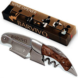 Professional Waiters Corkscrew by Barvivo - This Bottle Opener for Beer and Wine Bottles