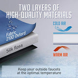Trazon Outdoor Faucet Cover Socks for Winter Freeze Protection 2 Pack - Spigot Covers