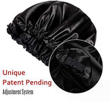 YANIBEST Satin Bonnet Sleep Bonnet Cap - Extra Large, Double Layer, Reversible