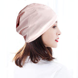 Satin Lined Sleep Cap Hair Sleeping Cap Hat Beanies Night Women Sleeping Cotton Cap