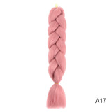 Braiding Hair Ombre Kanekalon Jumbo Braids Synthetic Braiding Hair 3Pcs/Lot Hair Extension for Twist Braiding Hair(24 inch 3 Pieces,Pink)