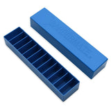 3 Pack Blue BarberMate Blade Caddy with Detachable Lid