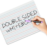 Dry Erase Board, Small Dry Erase White Board 9"X12" with 10 Pcs Dry Erase Markers