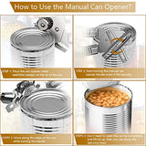 Can Opener, Kitchen Stainless Steel Heavy Duty Can Opener Manual Smooth Edge