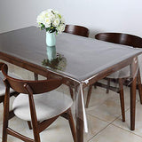 Clear Vinyl Tablecloth Protector Waterproof/Oil-Proof Plastic Square Transparent Sheet